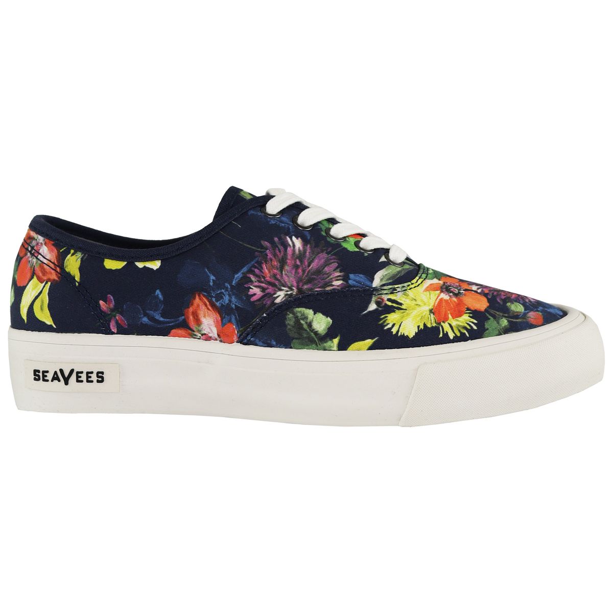 Plimsolls mit Blumenmuster und Plateausohle