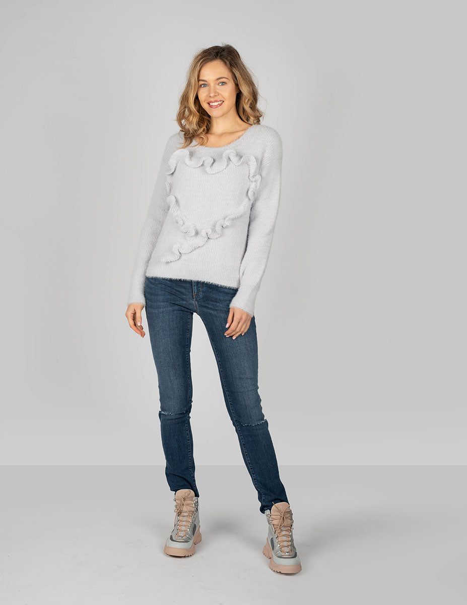 Slim-Fit Jeans mit Distressed-Details
