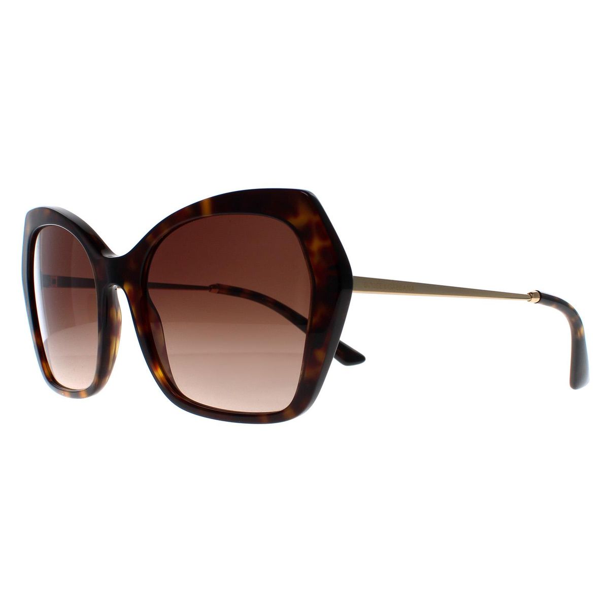 Übergroße Schmetterlings-Sonnenbrille in Havanna