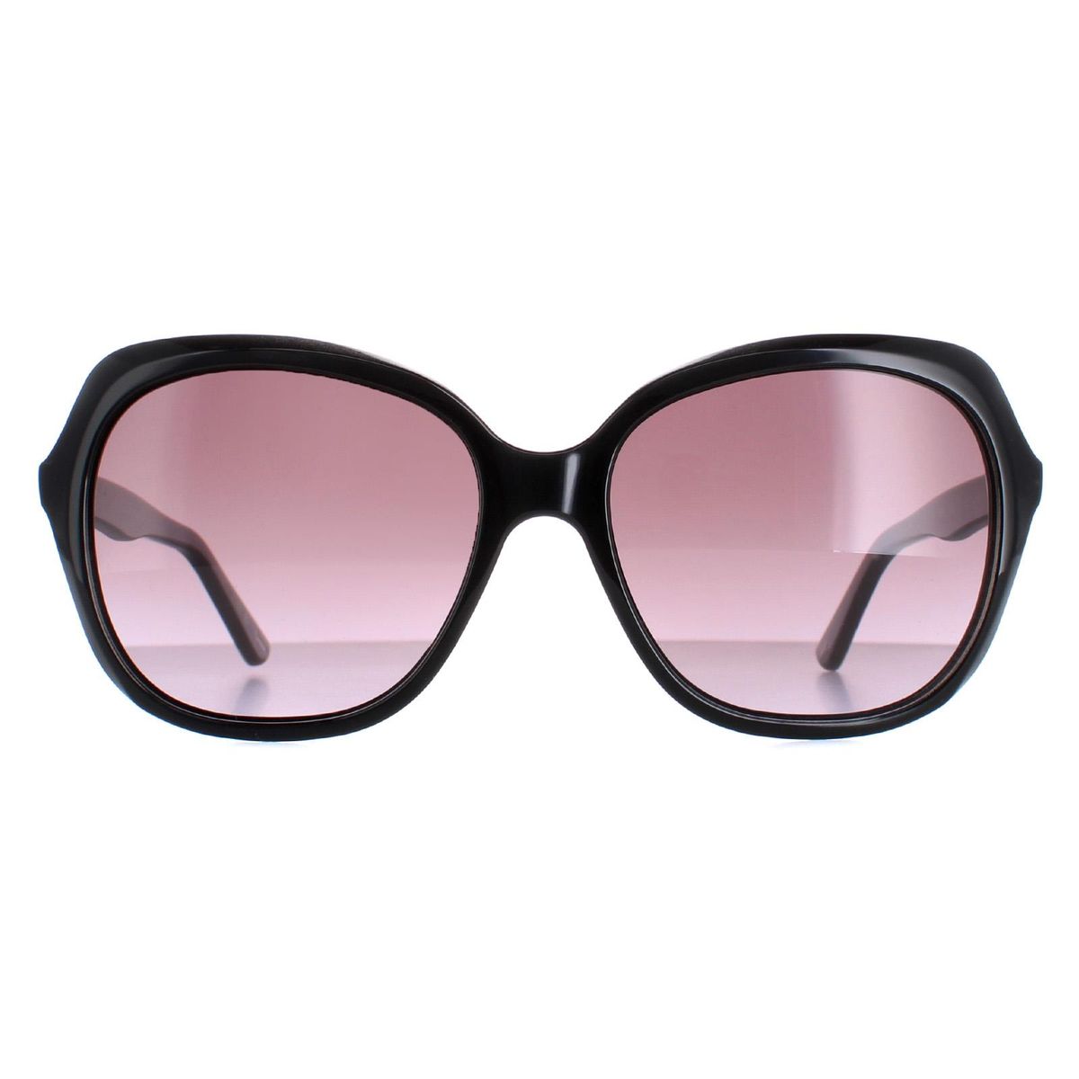 Schmetterlings-Sonnenbrille mit gemusterten Bügeln