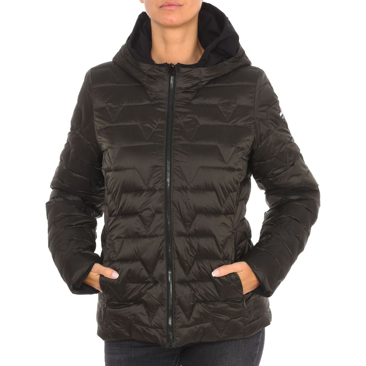 Gesteppte Chevron Wendejacke