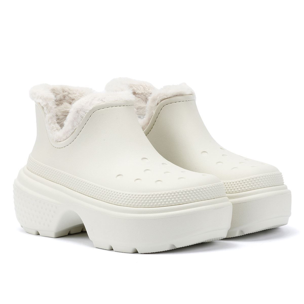Gefütterte Stomp Plattform Shorty Boots