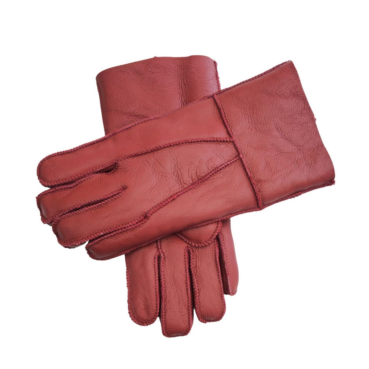 Gesteppte Lammfell-Handschuhe mit Futter