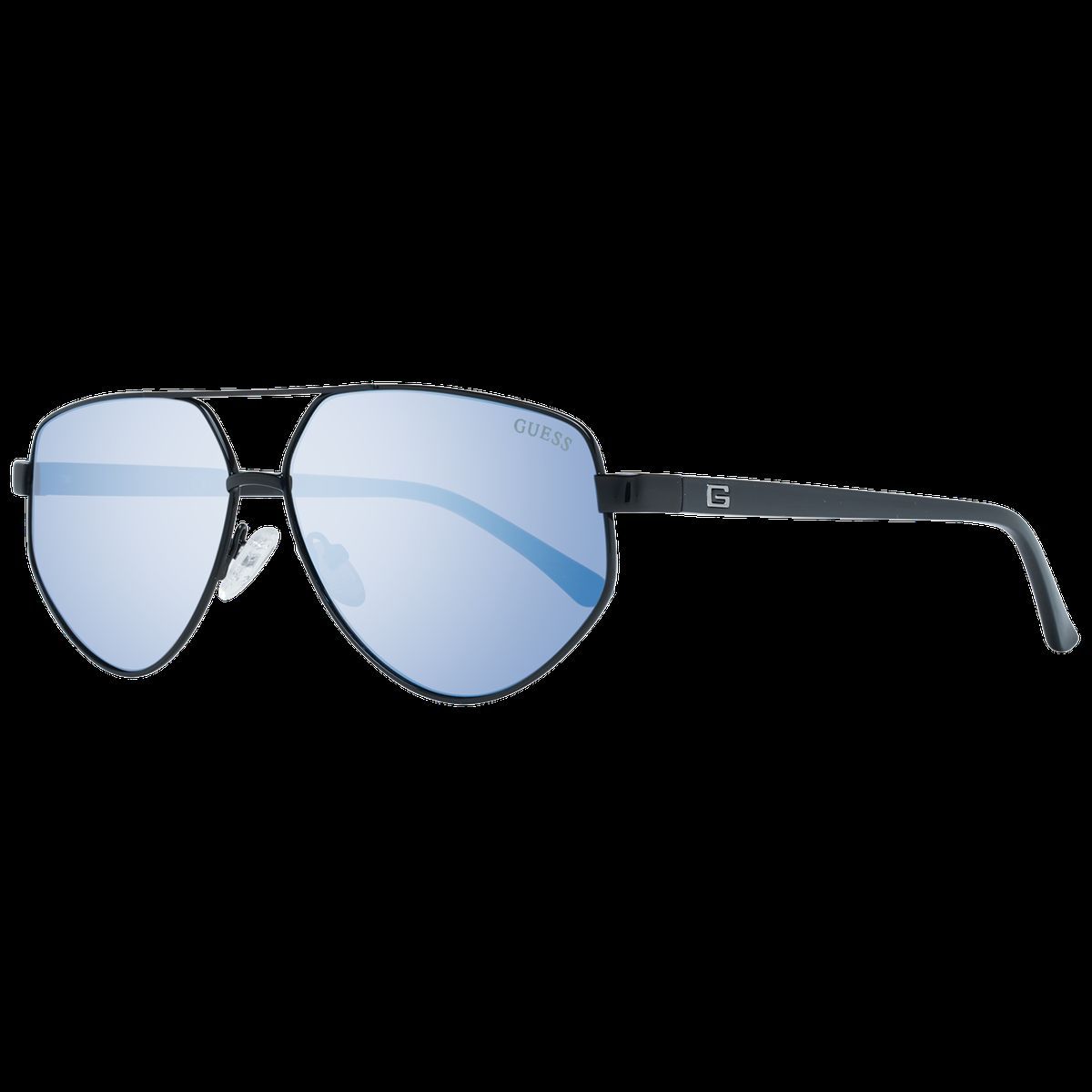 Übergroße geometrische Aviator-Sonnenbrille
