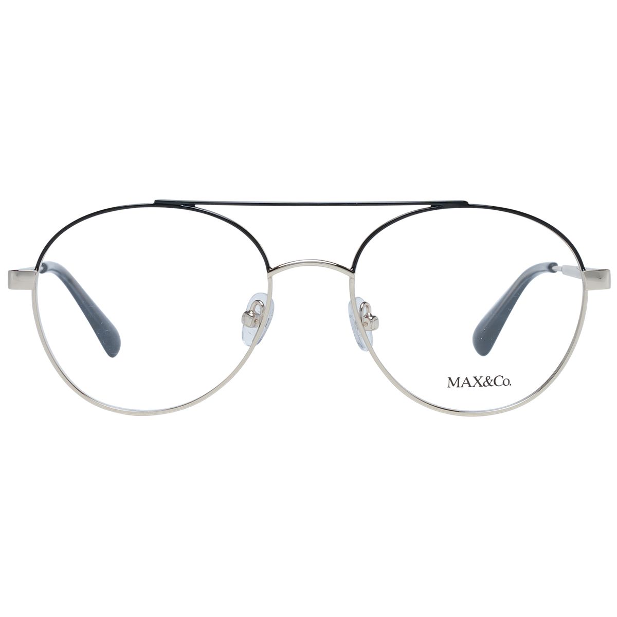 Runde Metallbrille mit Doppelsteg
