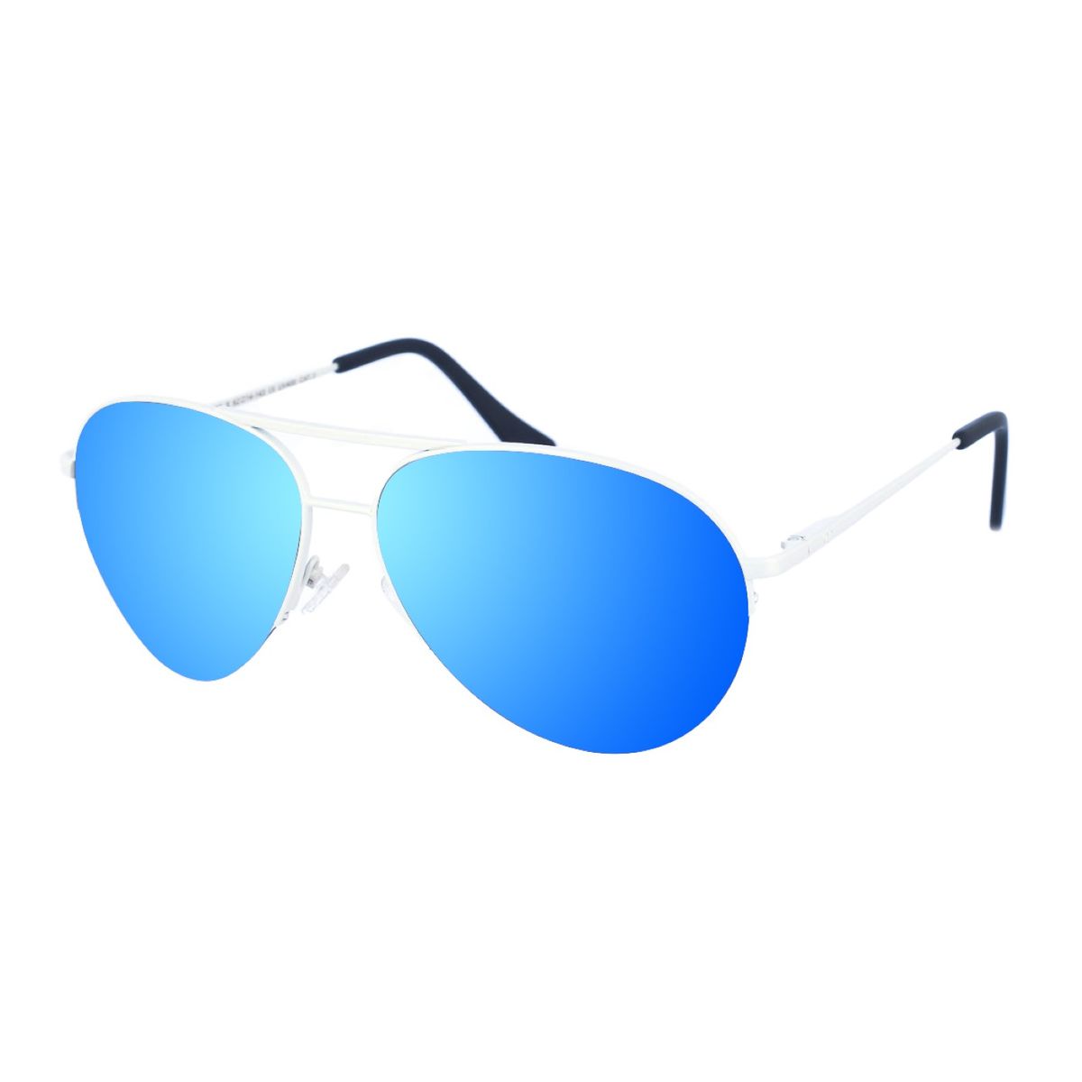 Klassische Aviator-Sonnenbrille mit blauen Gläsern