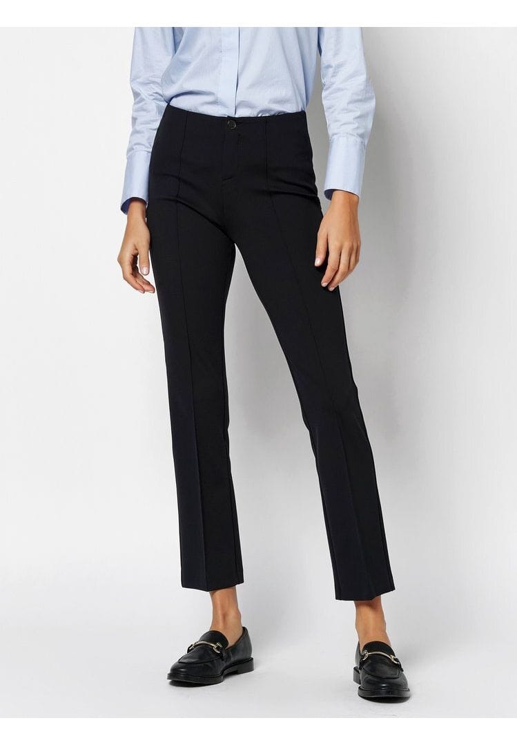 Slim Fit Scuba-Hose mit Biesenfalte