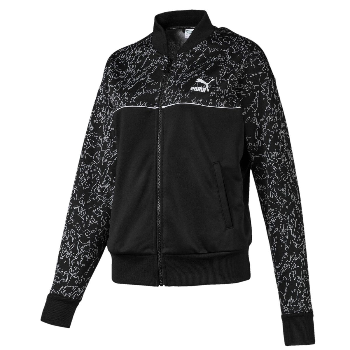 Gemusterte Grafik-Trainingsjacke