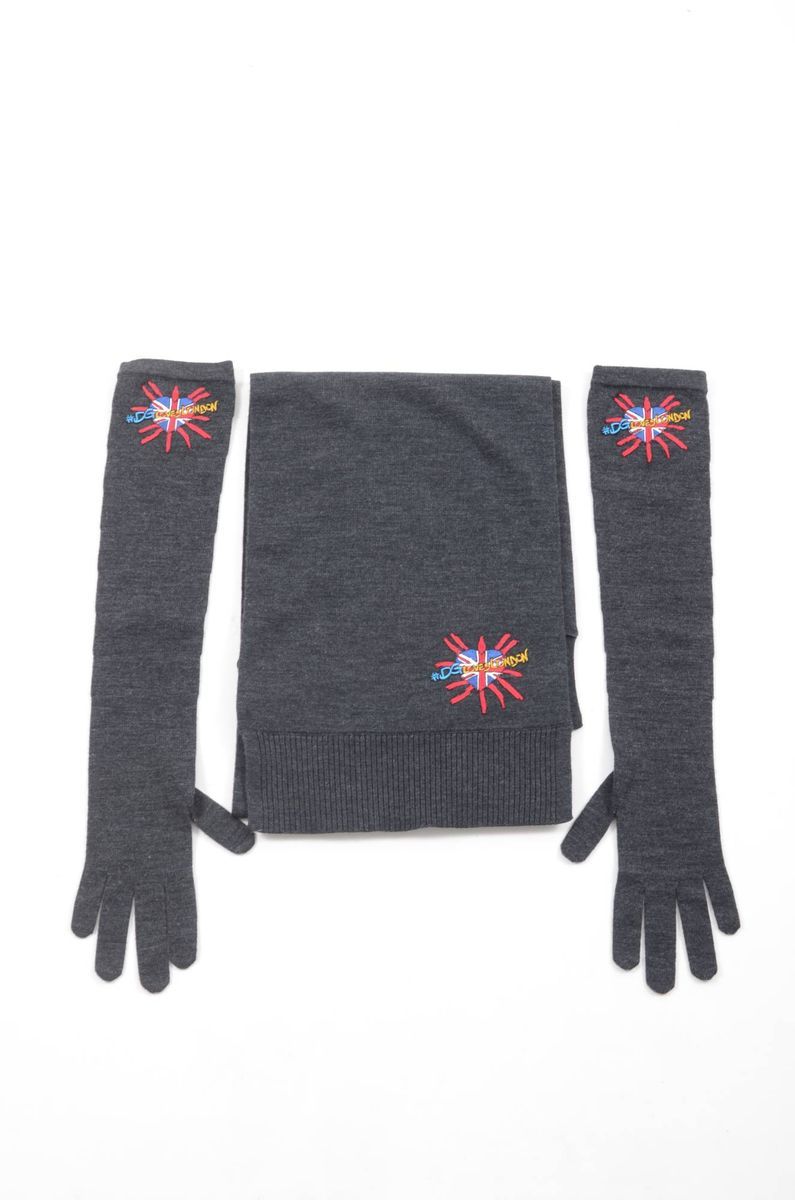 Loves London Schal- und Handschuh-Set