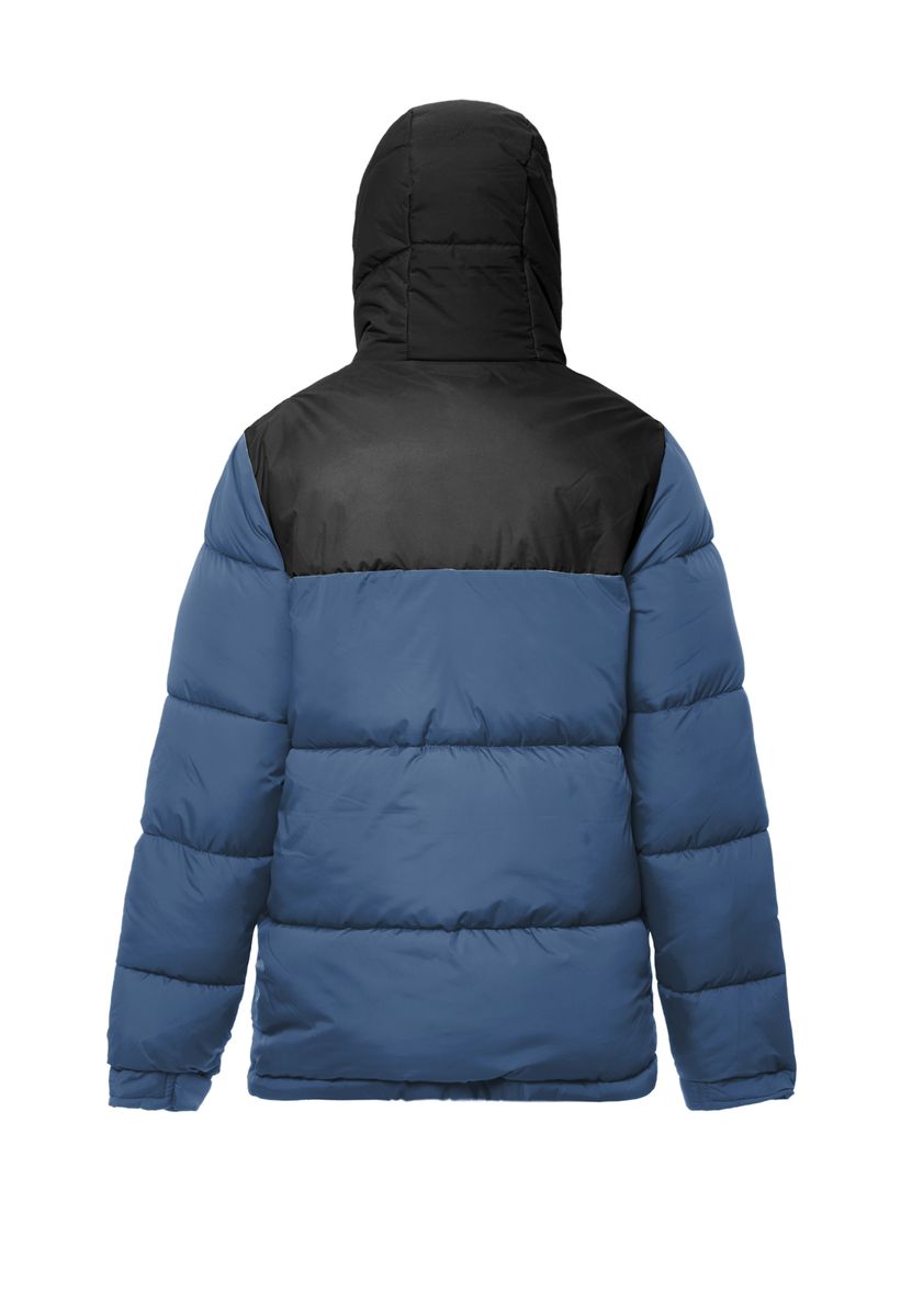 Zweifarbige Wattierte Steppjacke
