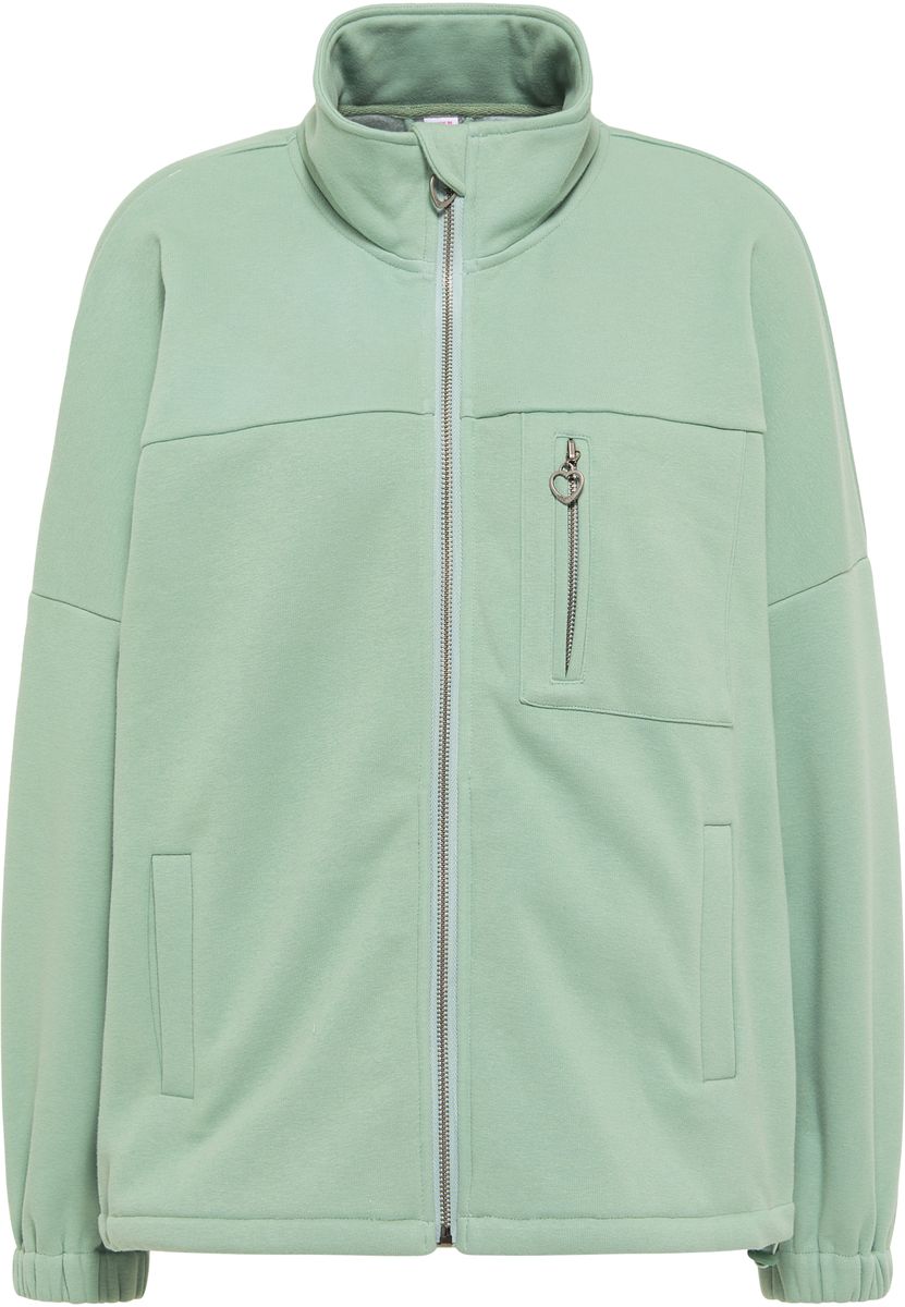 Oversized Utility Sweatjacke mit Reißverschluss
