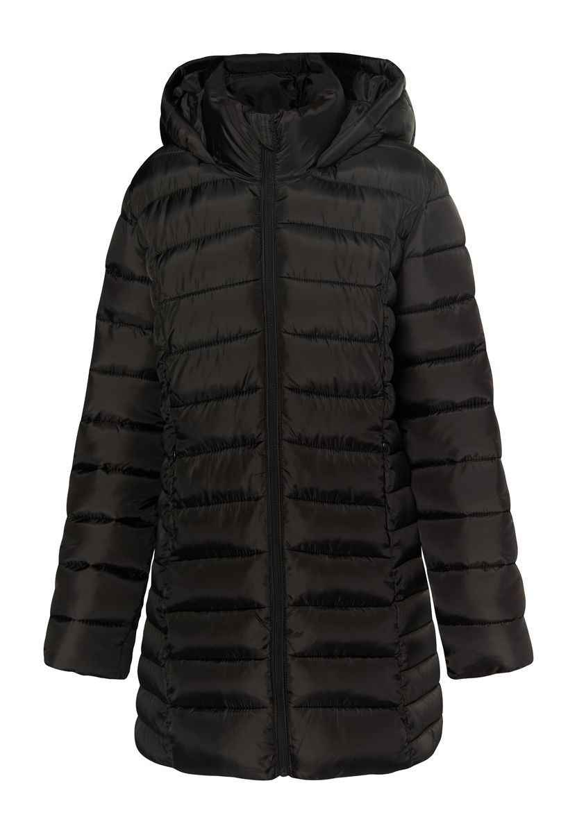 Gesteppte Kapuzenjacke mit Mittellänge