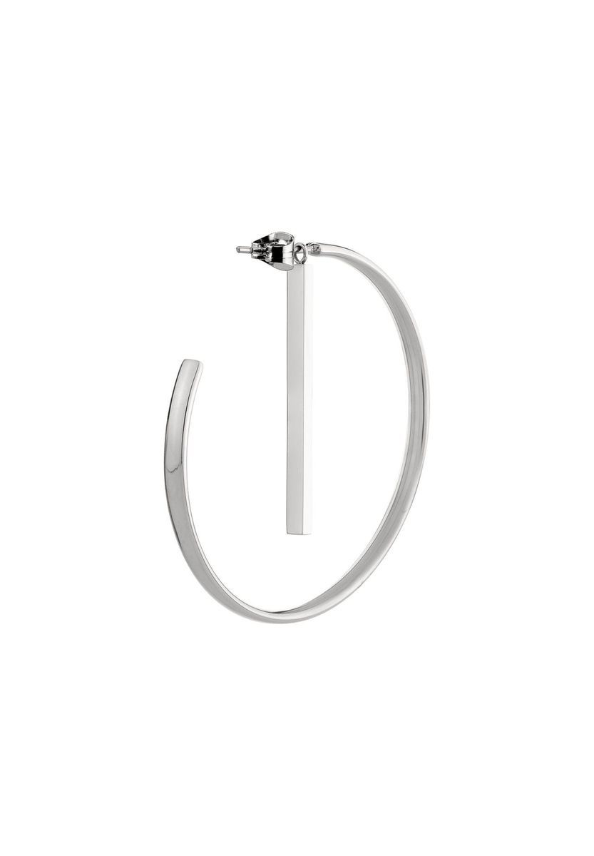 Minimalistische Creolen mit Stabanhänger