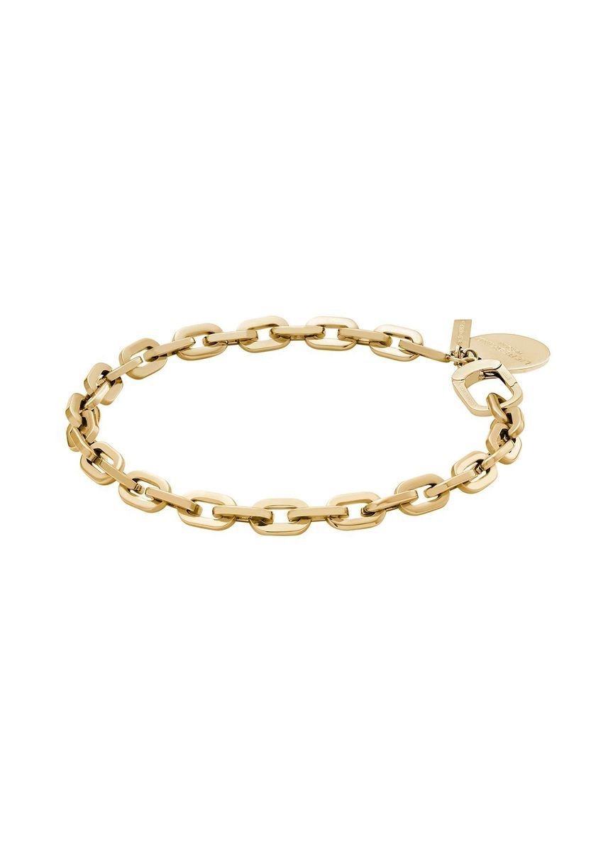 Grobgliedriges Kettenarmband mit Anhängern