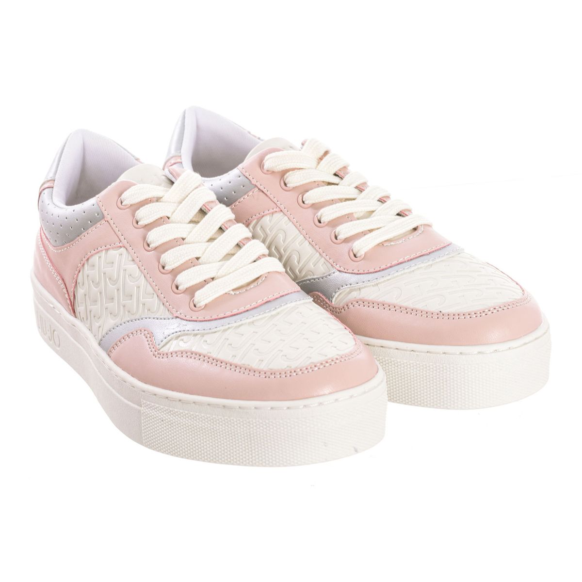 Plateau-Sneaker mit Logo-Prägung