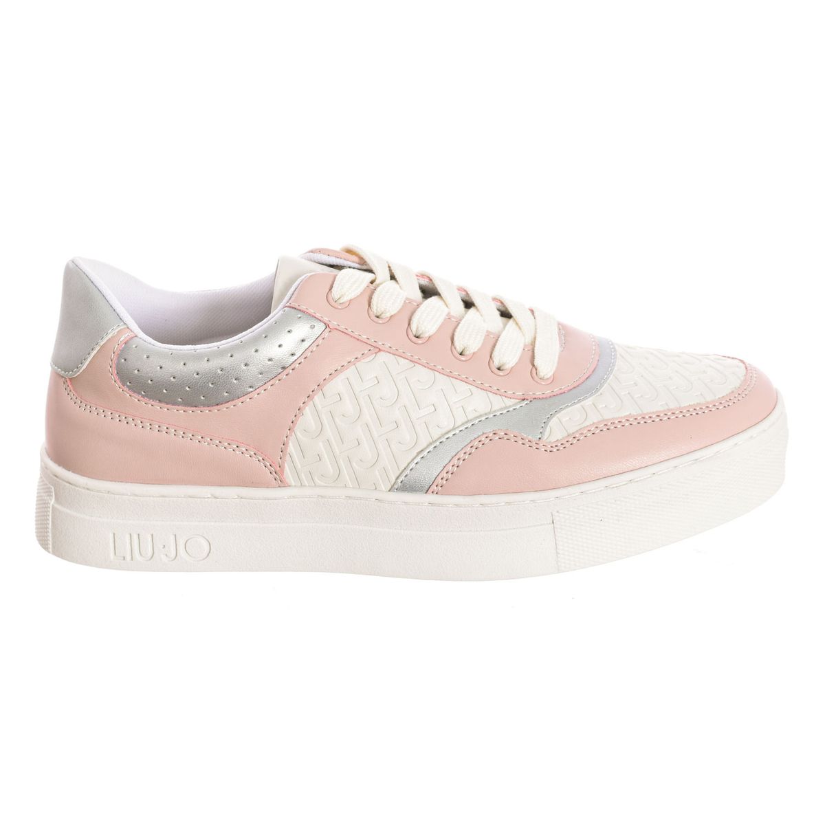 Plateau-Sneaker mit Logo-Prägung