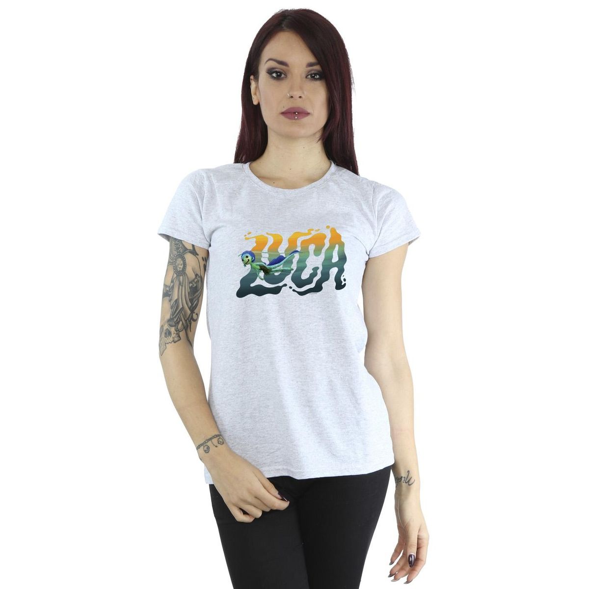 Luca Grafik-Print Baumwoll-T-Shirt