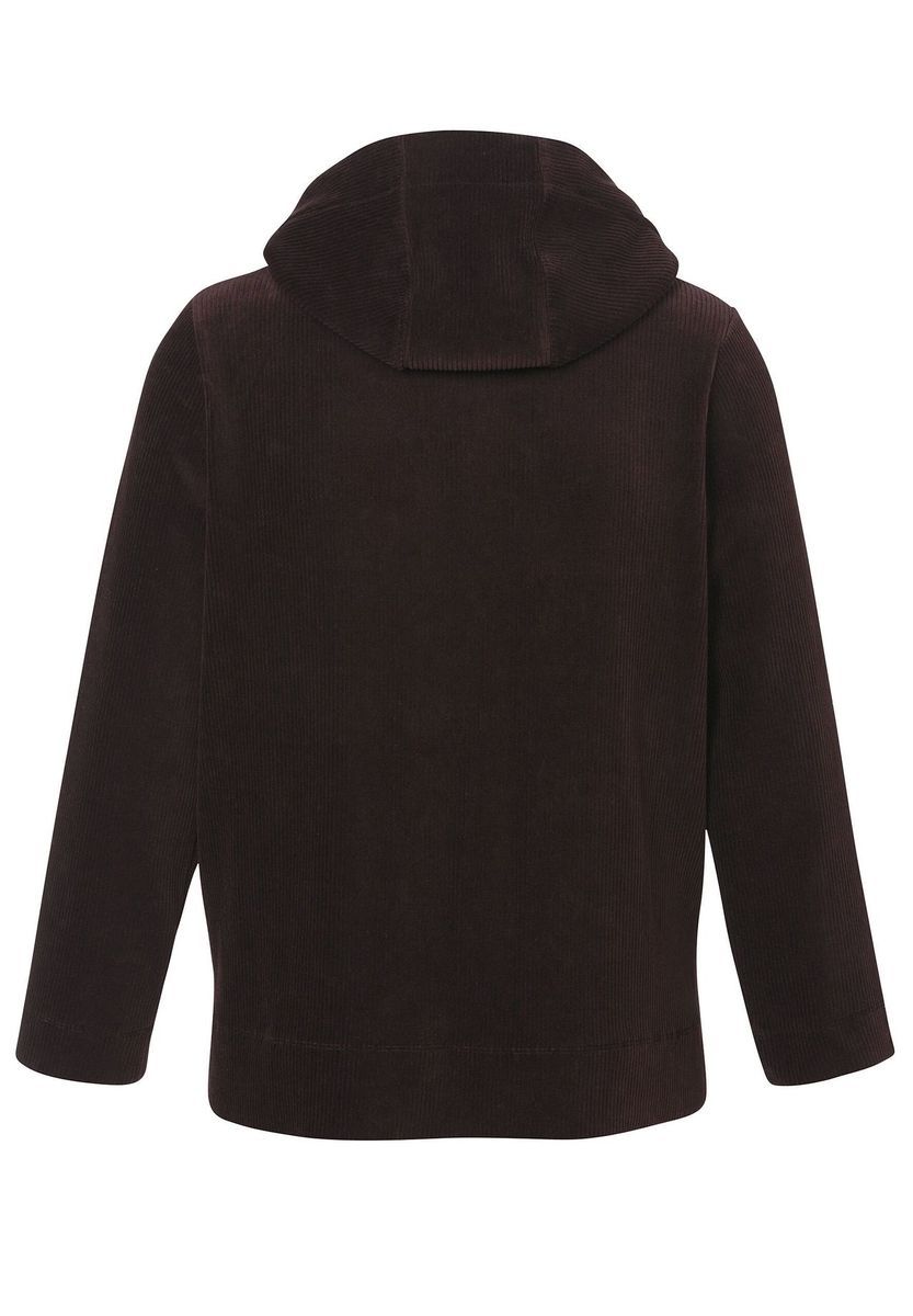 Strukturierter Cord-Hoodie mit Kordelzug