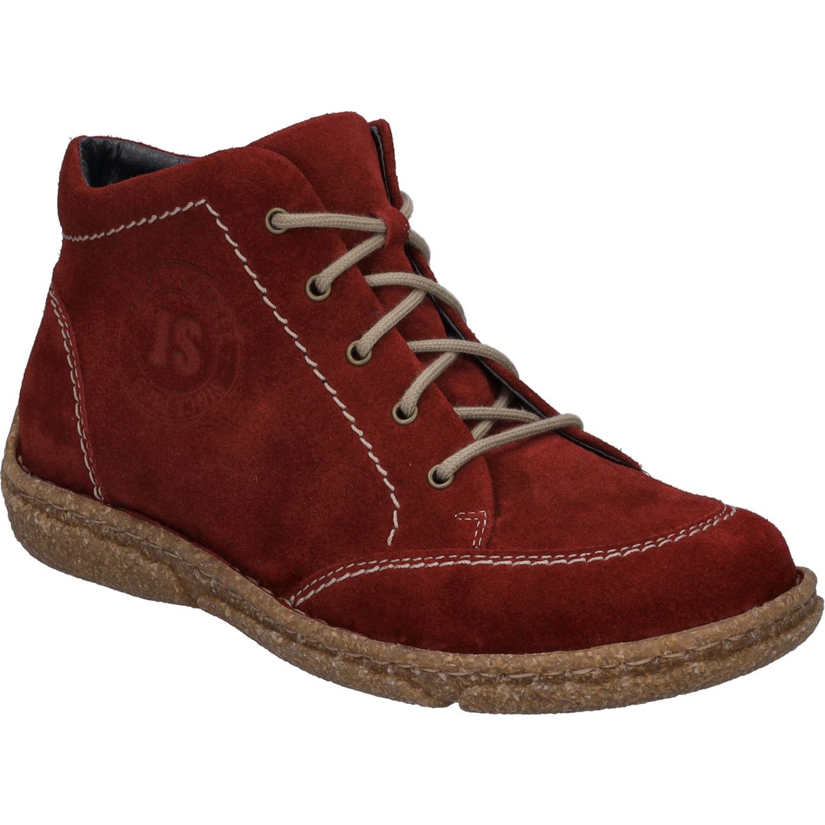 Schnürstiefeletten aus Wildleder