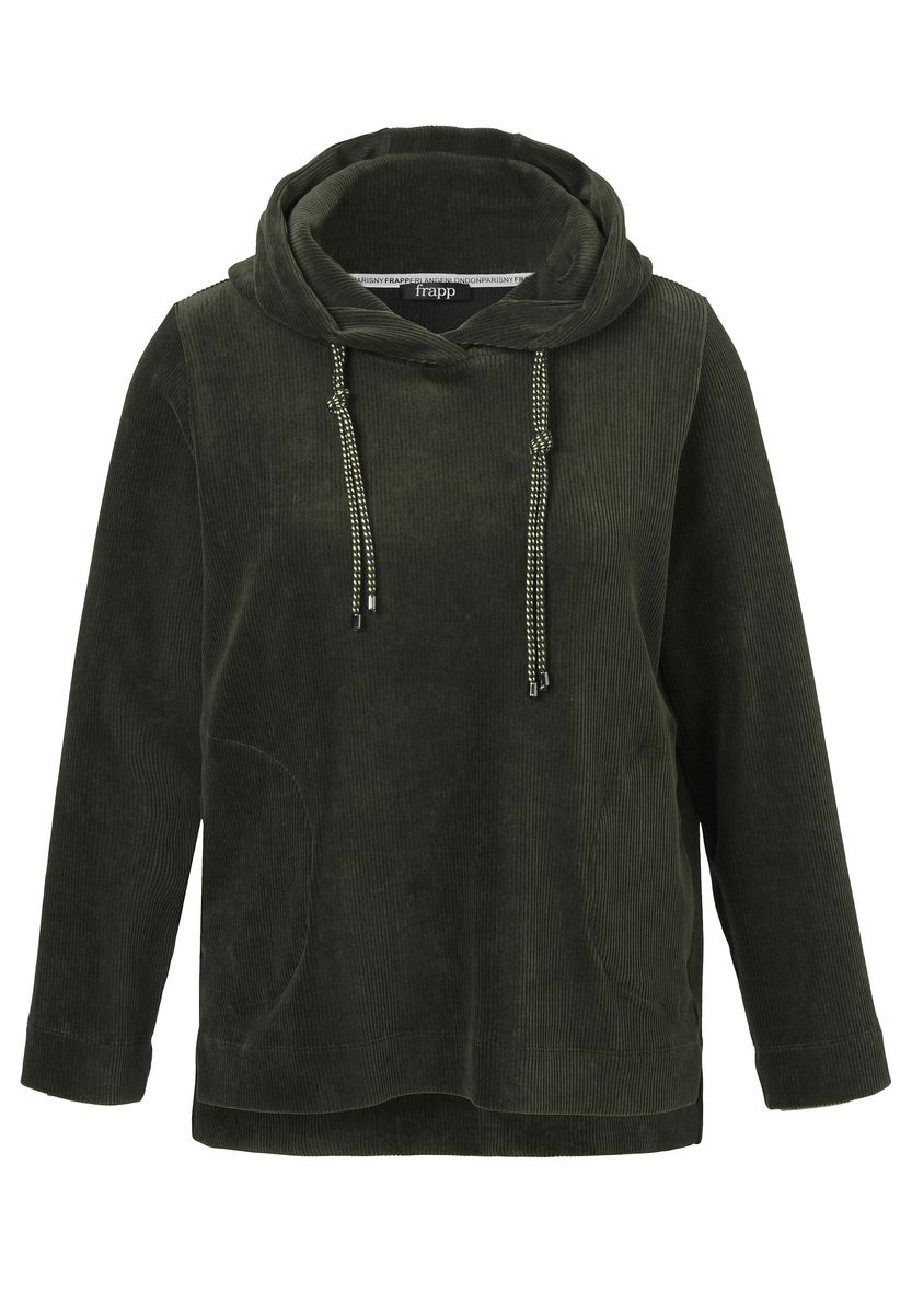 Cord-Hoodie mit verstellbarem Kordelzug