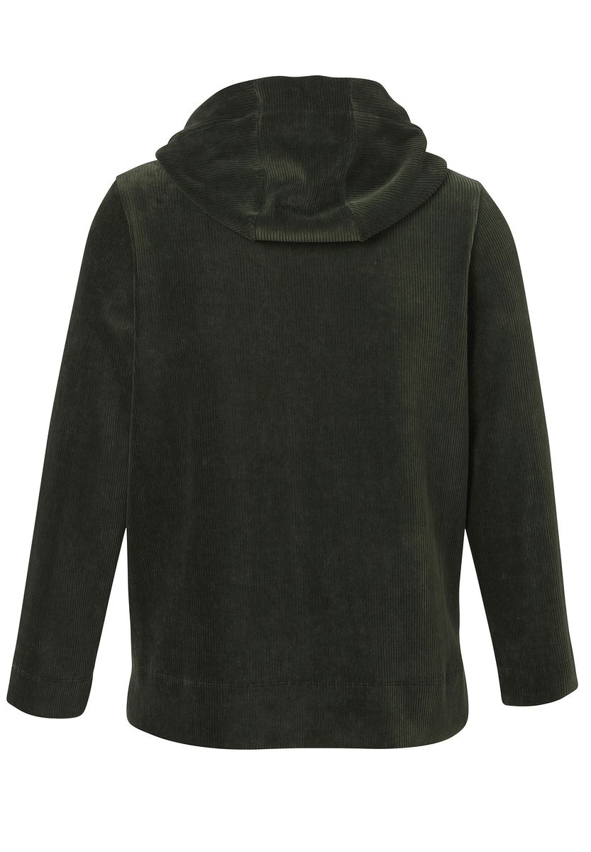 Cord-Hoodie mit verstellbarem Kordelzug