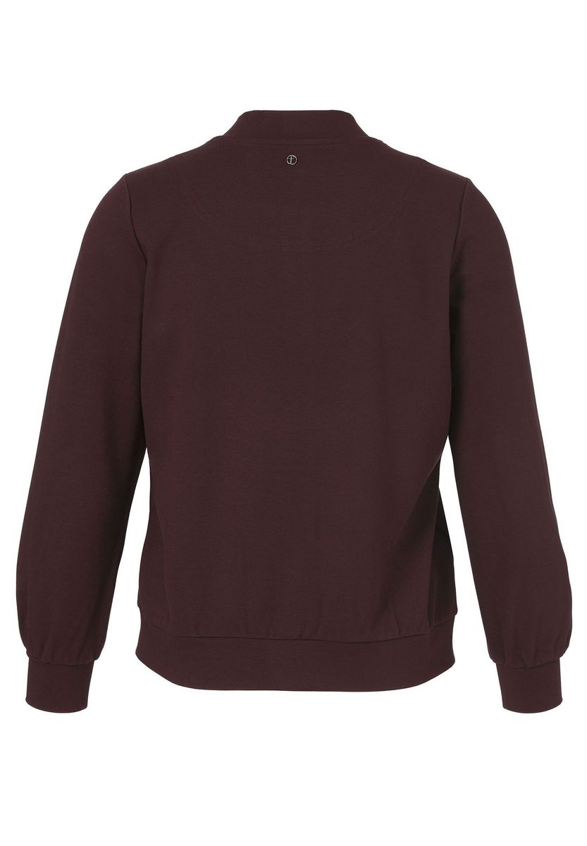 Blousonjacke mit Knopfleiste und Stehkragen