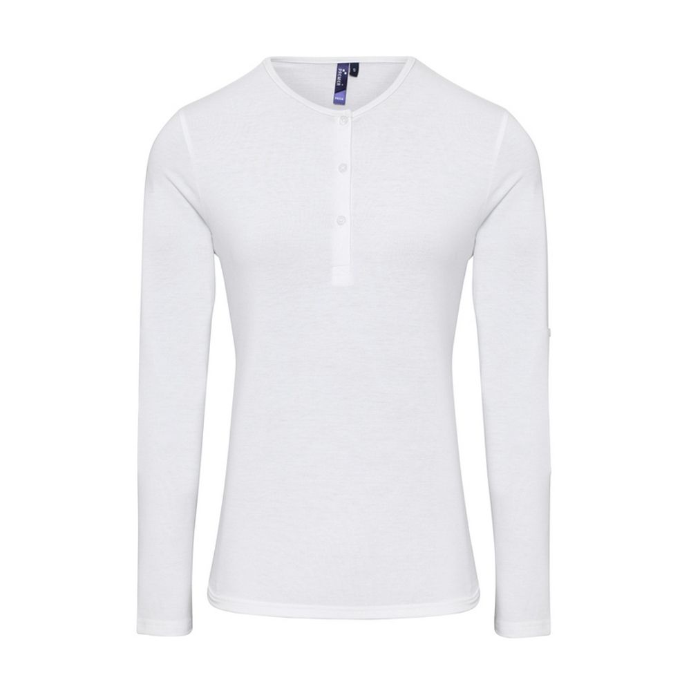 Langarm Henley-Shirt mit Knöpfen