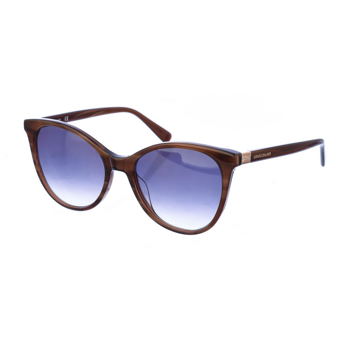 Elegante Cat-Eye-Sonnenbrille in Havanna