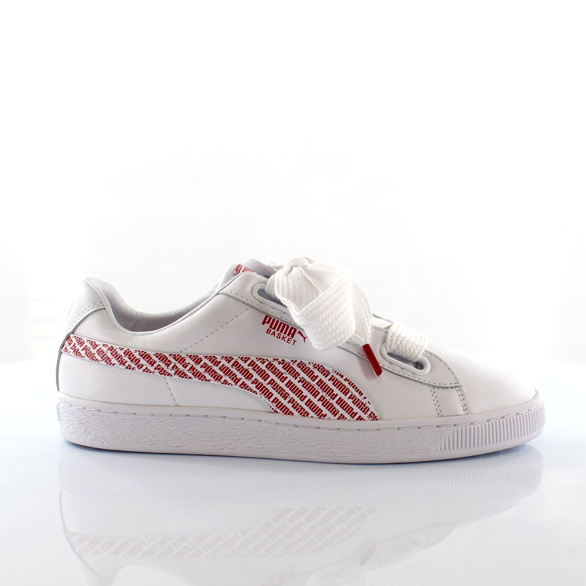 Basket Heart Leder-Sneaker mit Schleifen