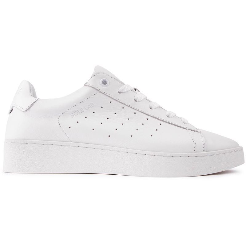 Minimalistische Leder-Plateau-Sneaker