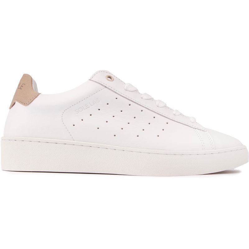 Minimalistische Leder-Plateau-Sneaker