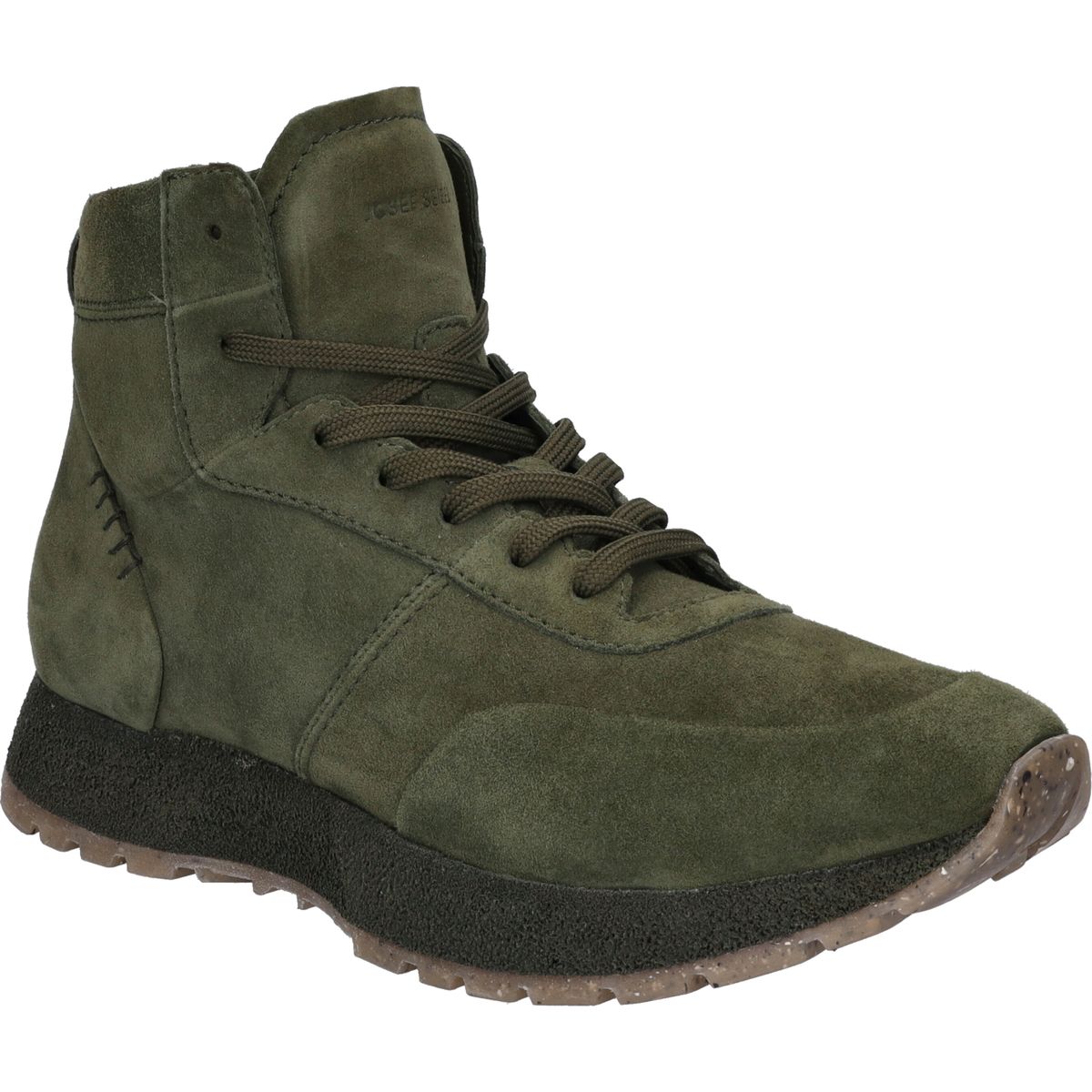 Hohe Veloursleder-Sneaker im Outdoor-Look