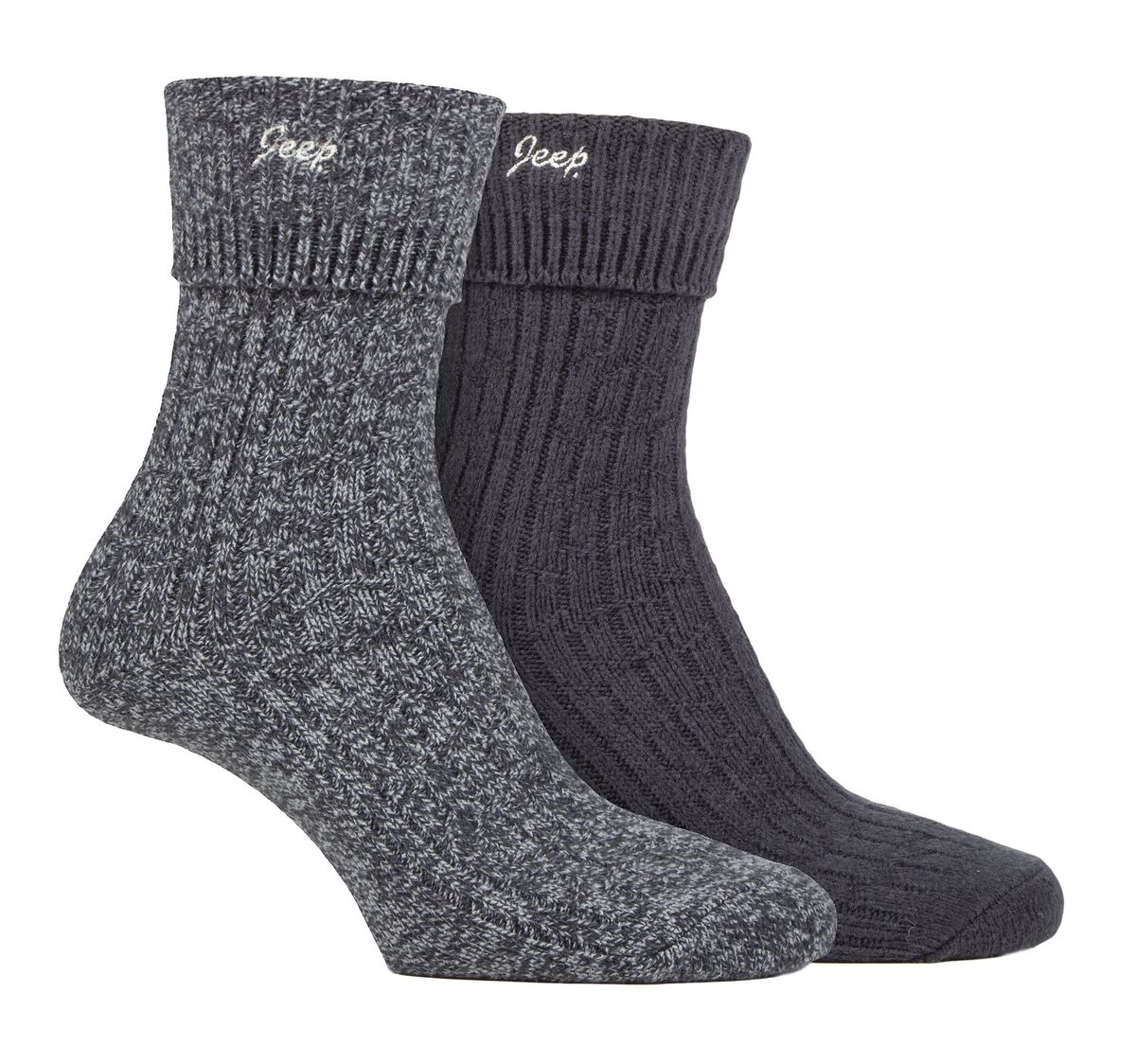 Weiche gerippte Umschlag-Stiefelsocken