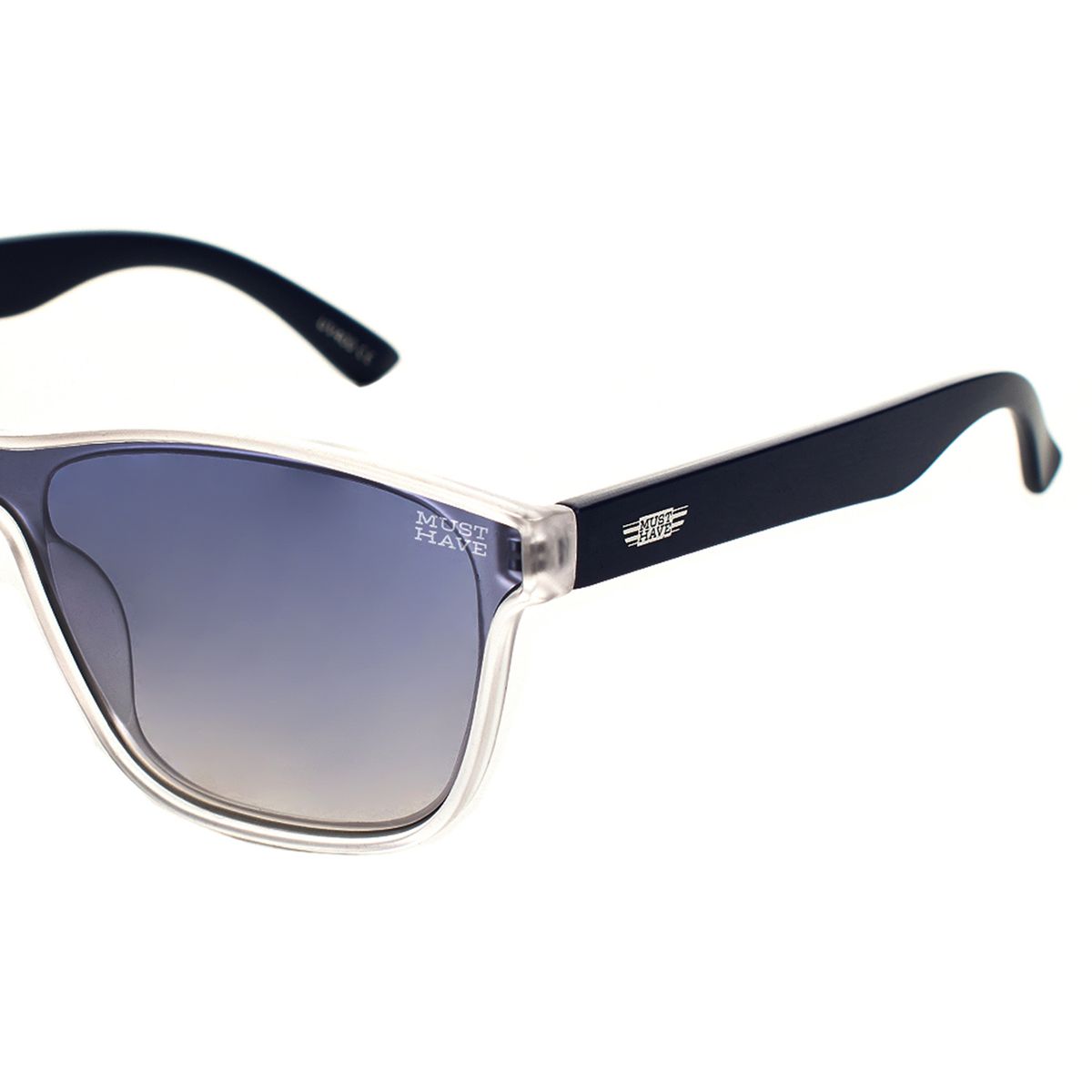 Moderne quadratische transparente Sonnenbrille