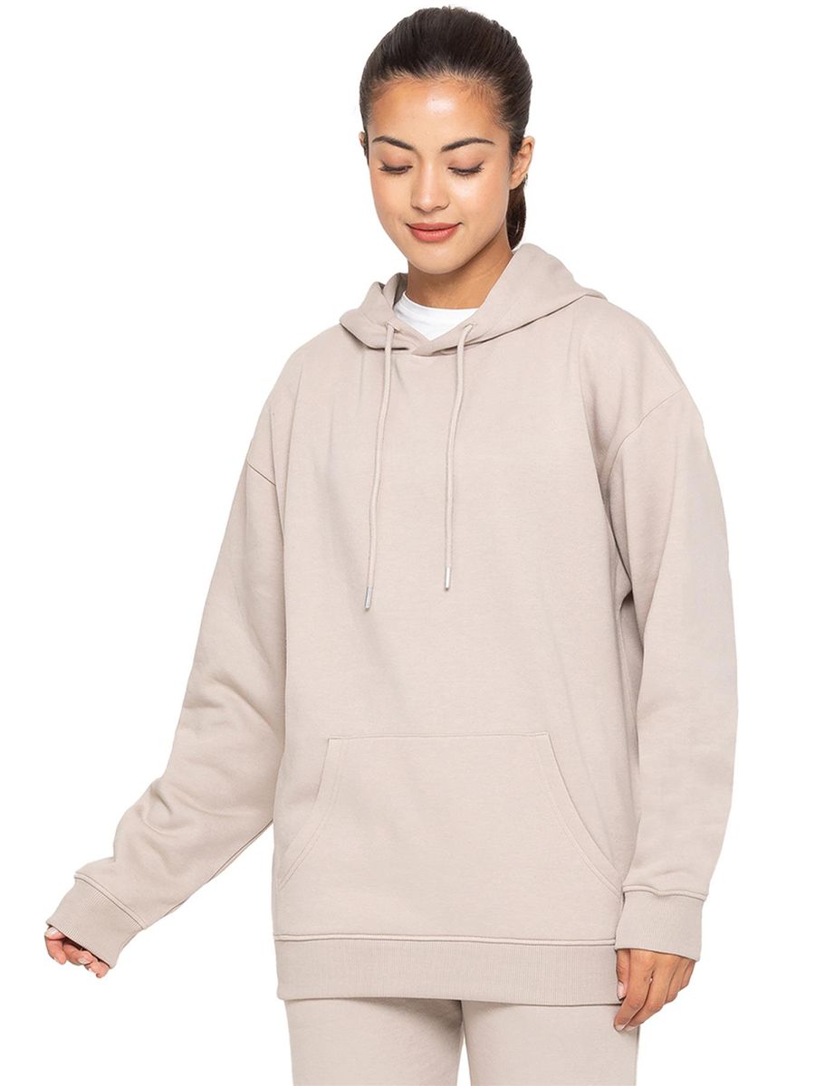 Übergroßer Fleece-Gefütterter Essential-Hoodie