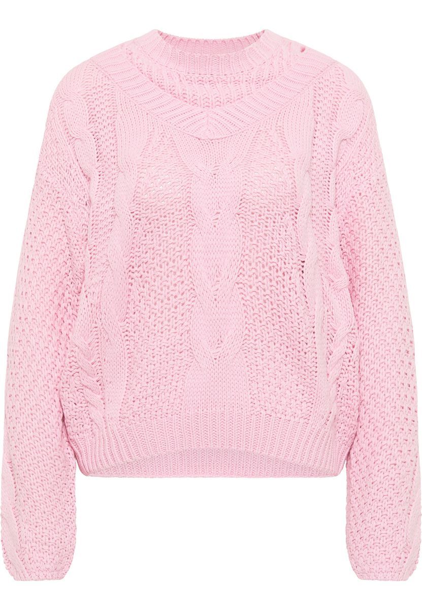 Oversized-Strickpullover mit Zopfmuster-Mix