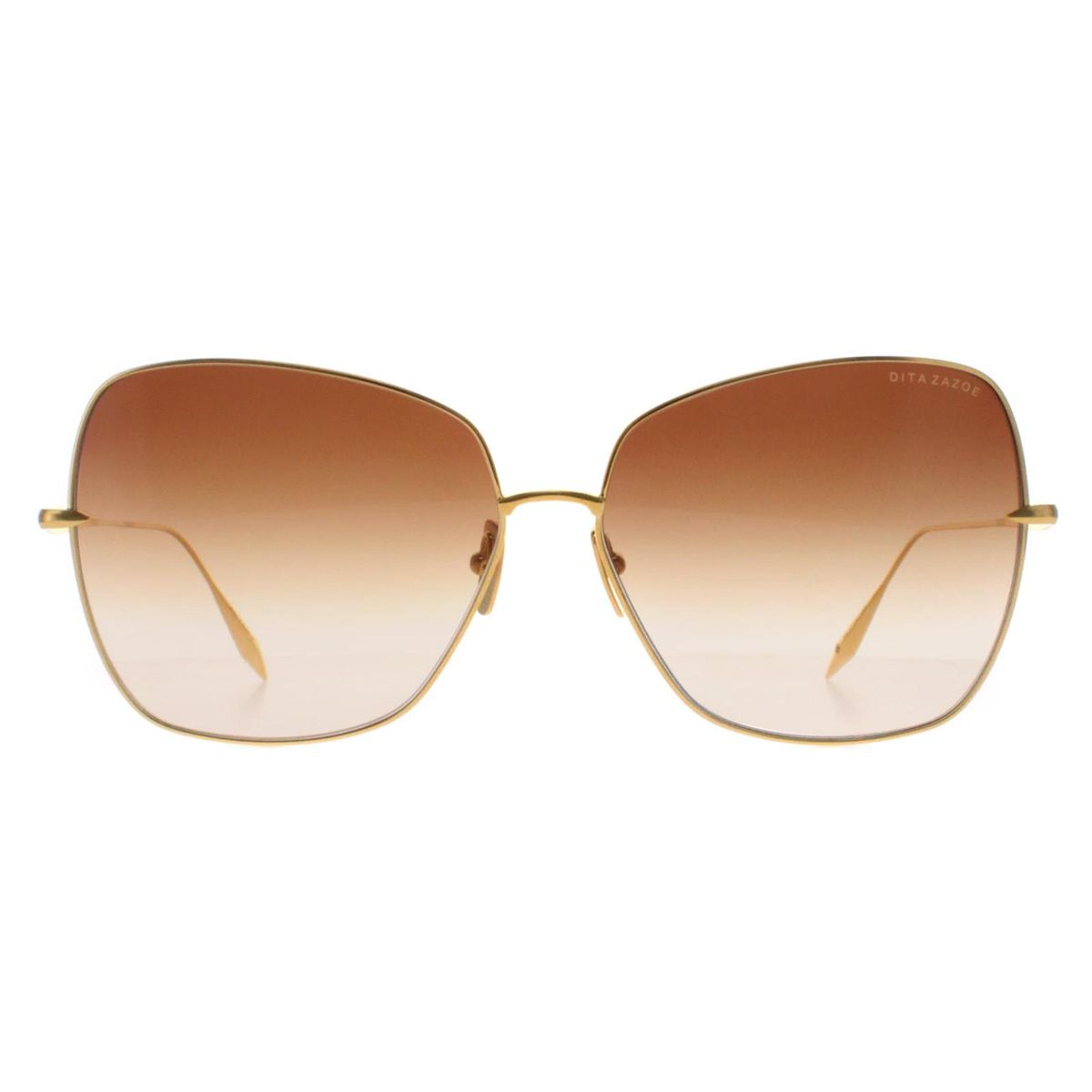 Skulpturale Schmetterlings-Sonnenbrille mit Farbverlauf