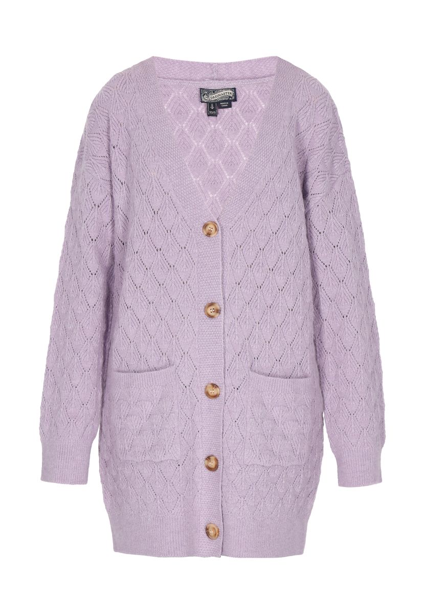 Strukturierter Cardigan mit V-Ausschnitt