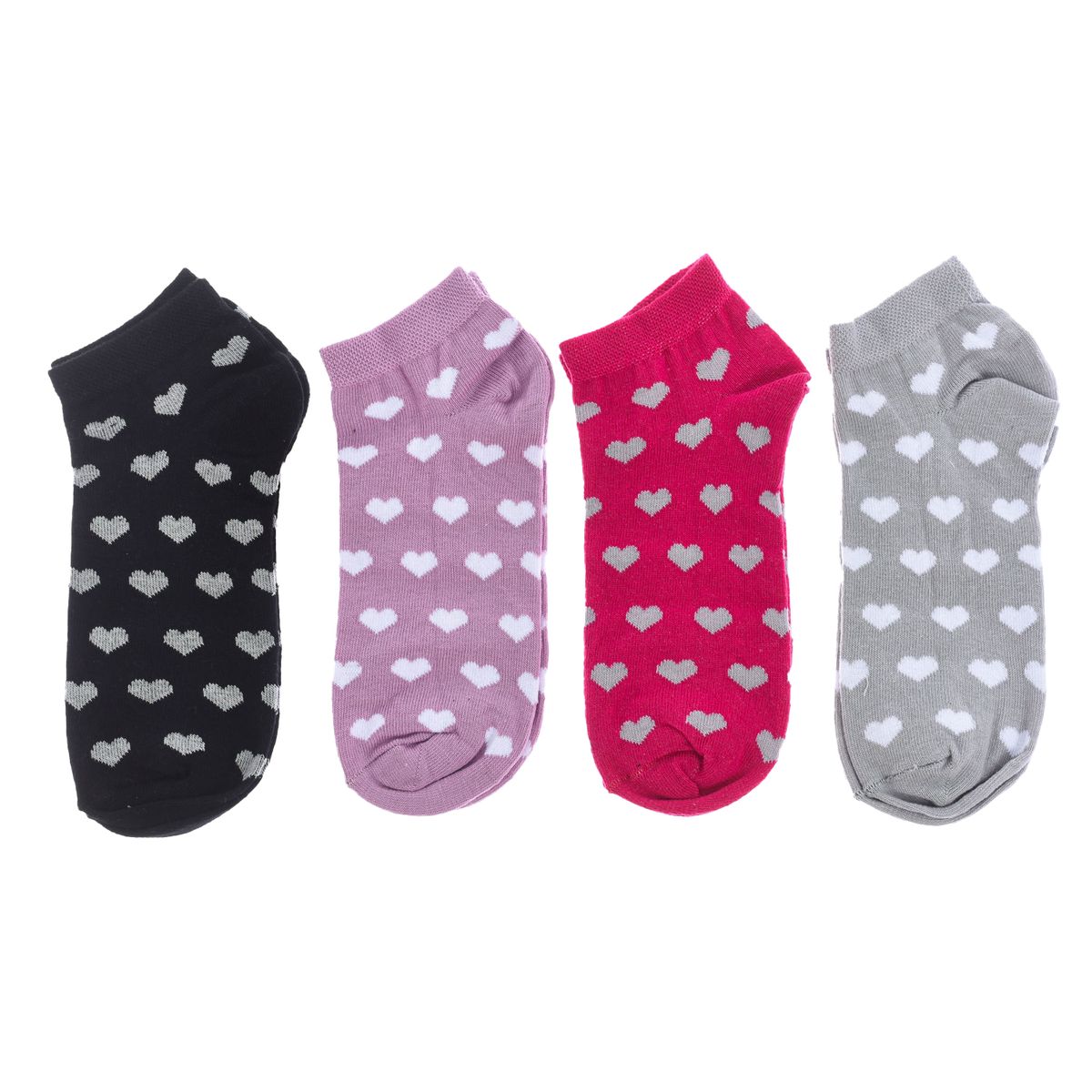 Gemusterte Baumwoll-Kurzsocken im Set