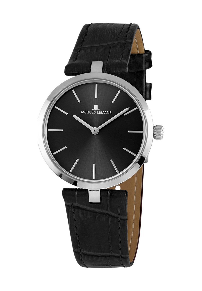 Minimalistische Analoguhr mit Lederarmband