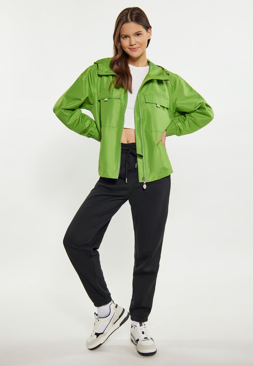 Strukturierter Anorak mit Kapuze