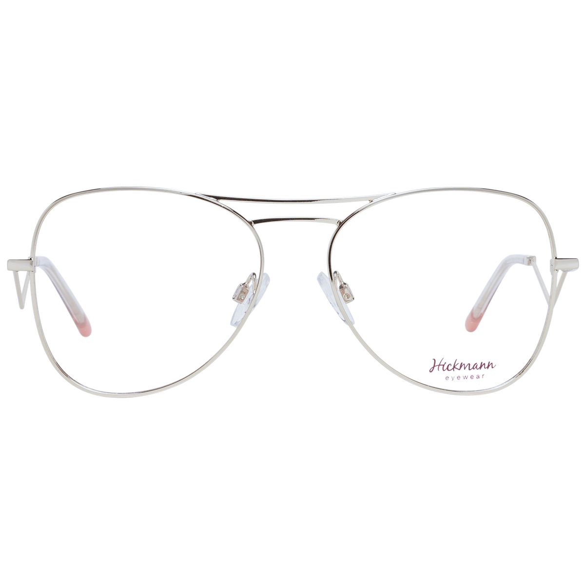 Doppelsteg-Brille mit geometrischen Bügeln