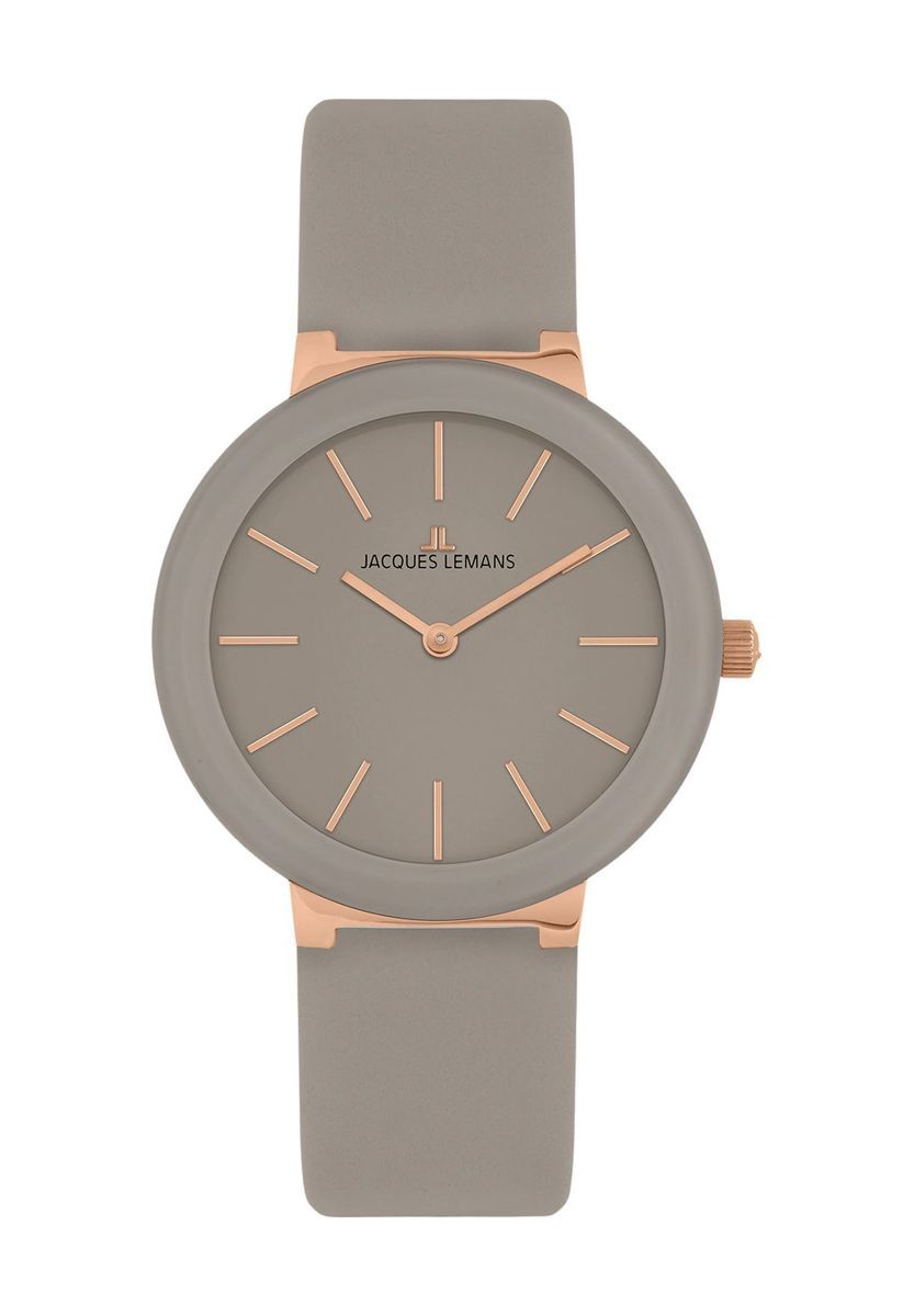 Elegante minimalistische Uhr mit Lederarmband