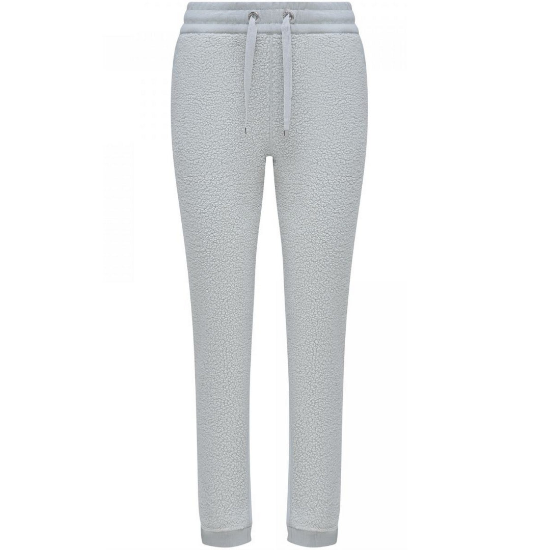 Strukturierte Fleece-Jogginghose mit Kordelzug