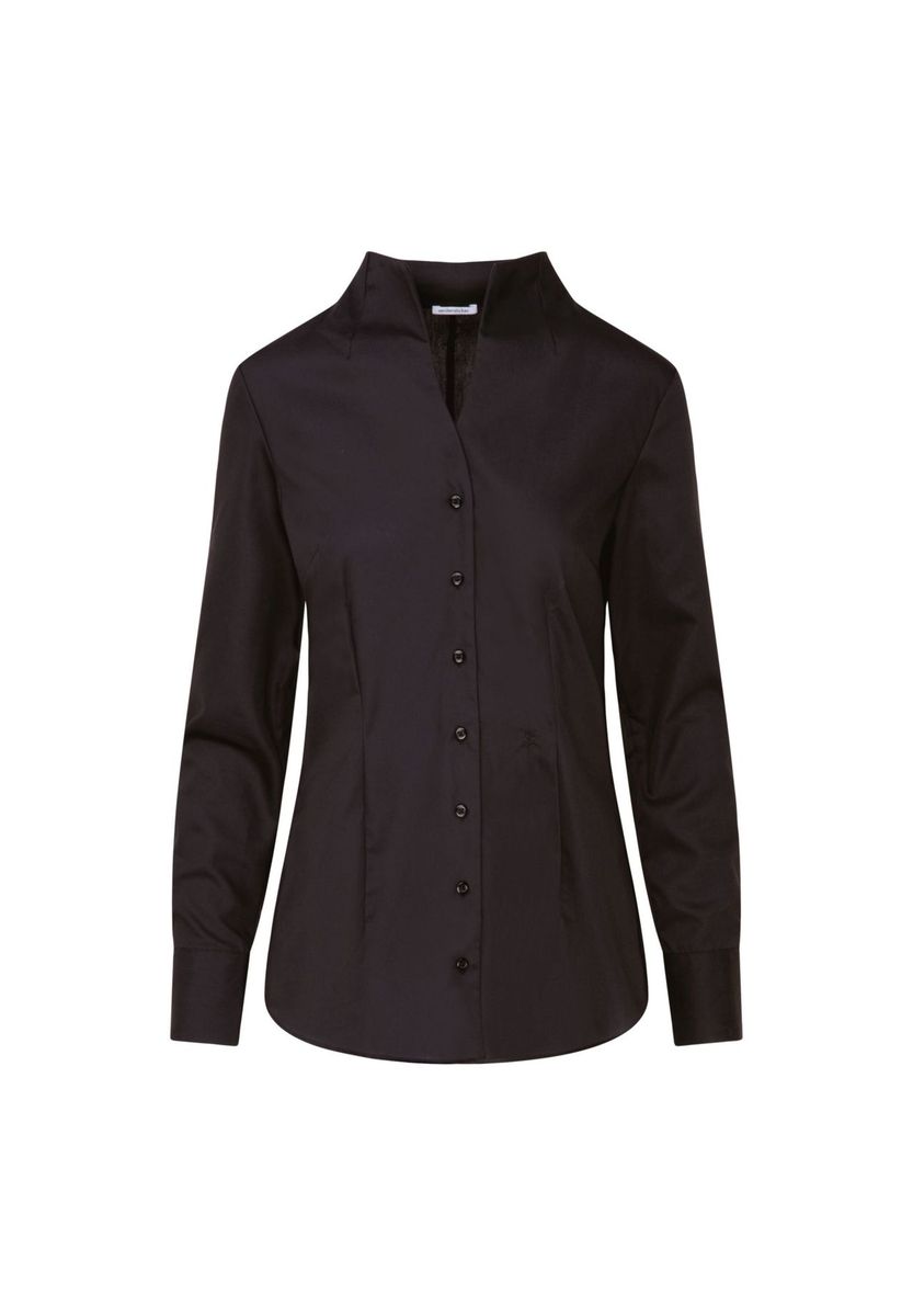 Slim Fit Kelchkragenbluse