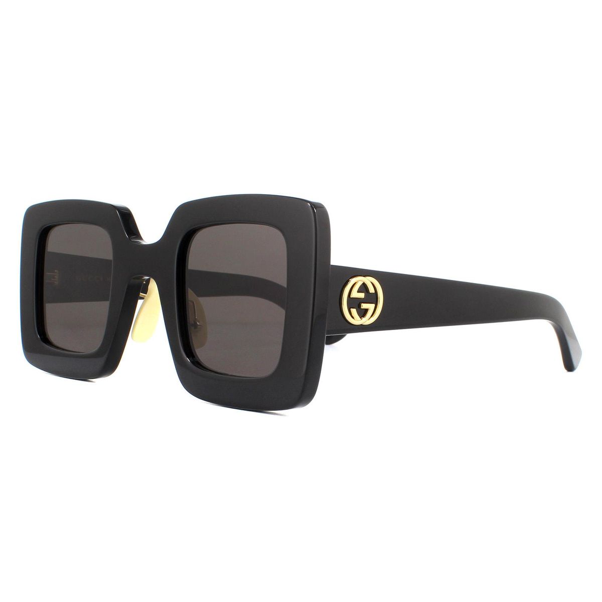 Übergroße quadratische Azetat-Sonnenbrille