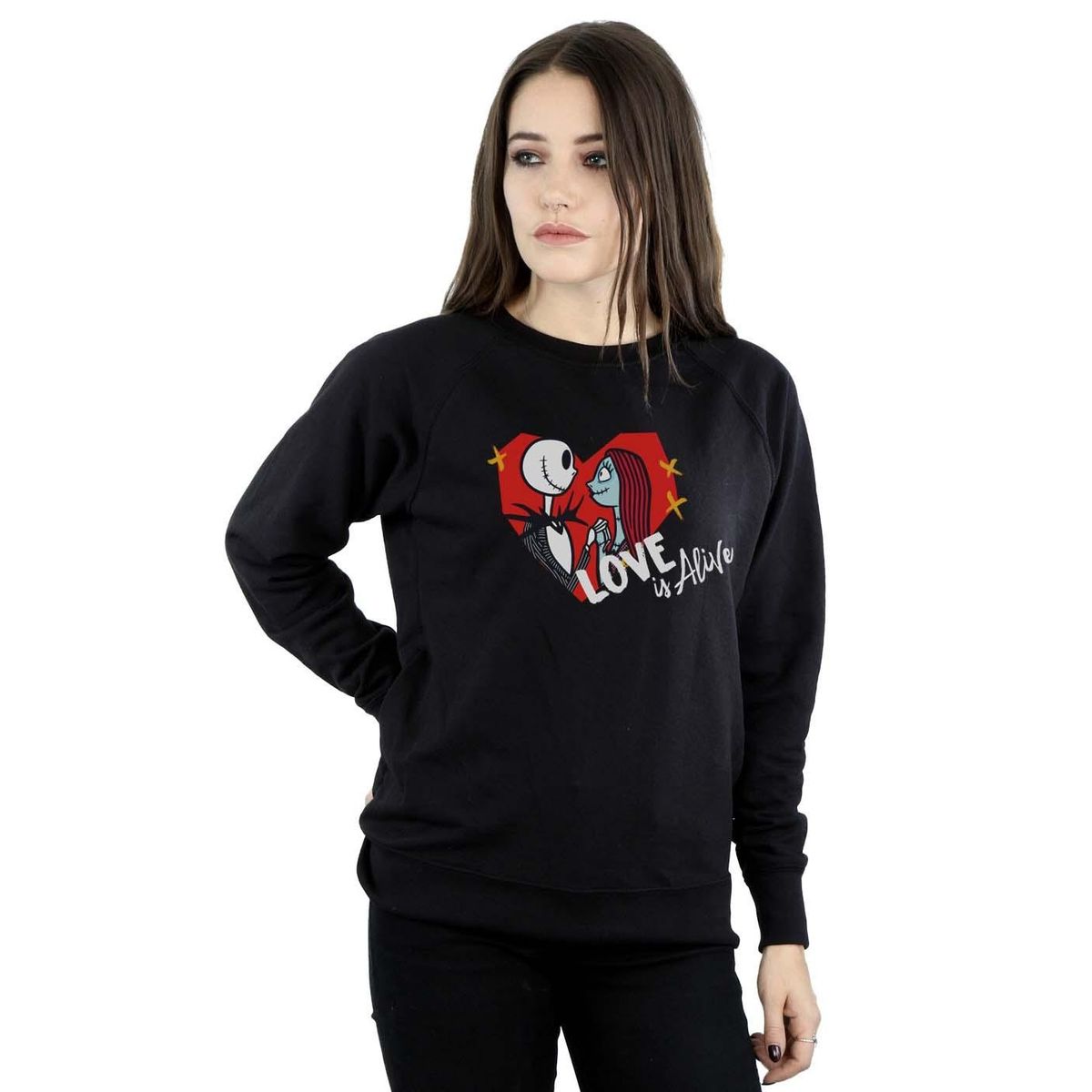 Nightmare Before Christmas Herz-Sweatshirt