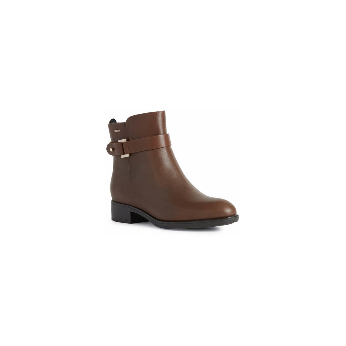 Minimalistische Lederstiefeletten mit Schnalle