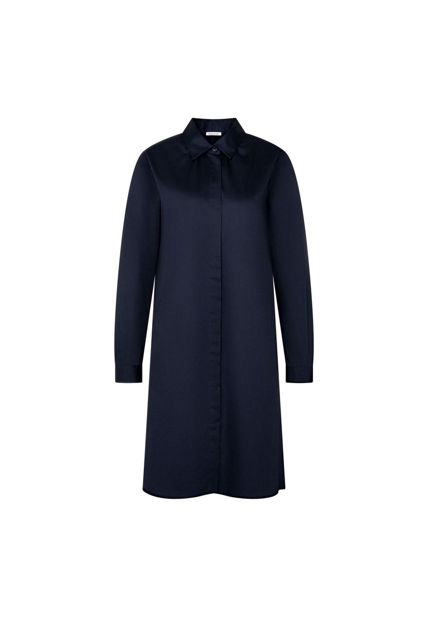 Minimalistisches Satin-Hemdblusenkleid