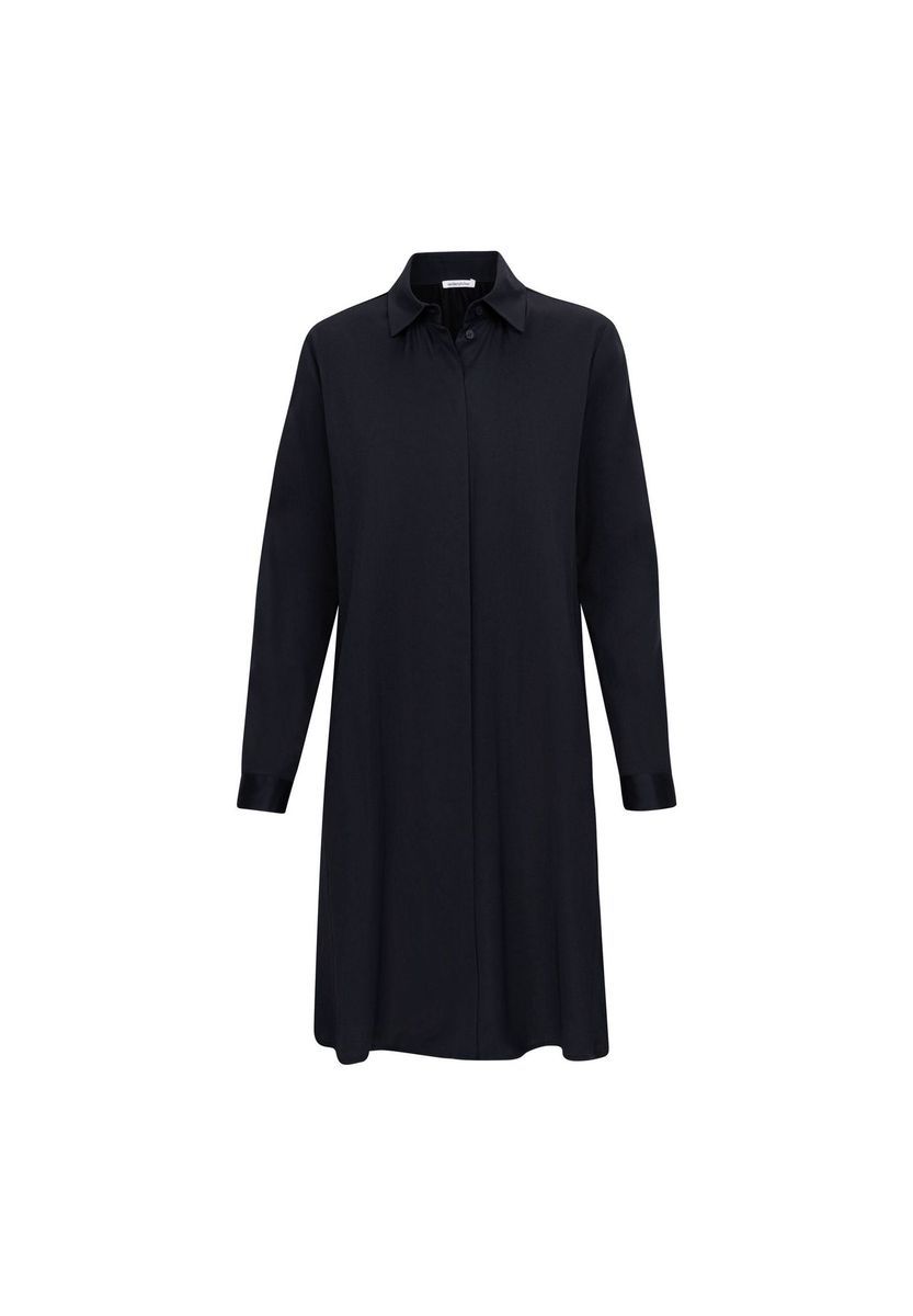 Minimalistisches Baumwollsatin-Blusenkleid